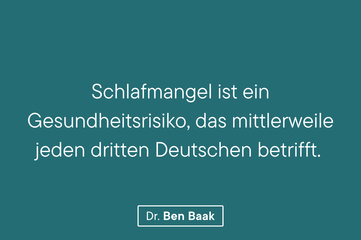 Schlafmangel ist ein Gesundheitsrisiko, das mittlerweile jeden dritten Deutschen betrifft.